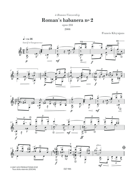 Roman's habanera no 2