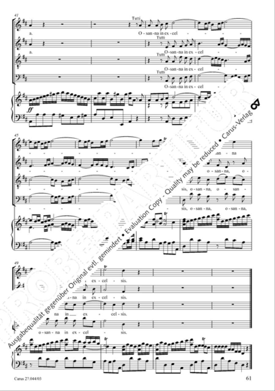 Messa per il Santissimo Natale 4-Part scores gallery preview page 62