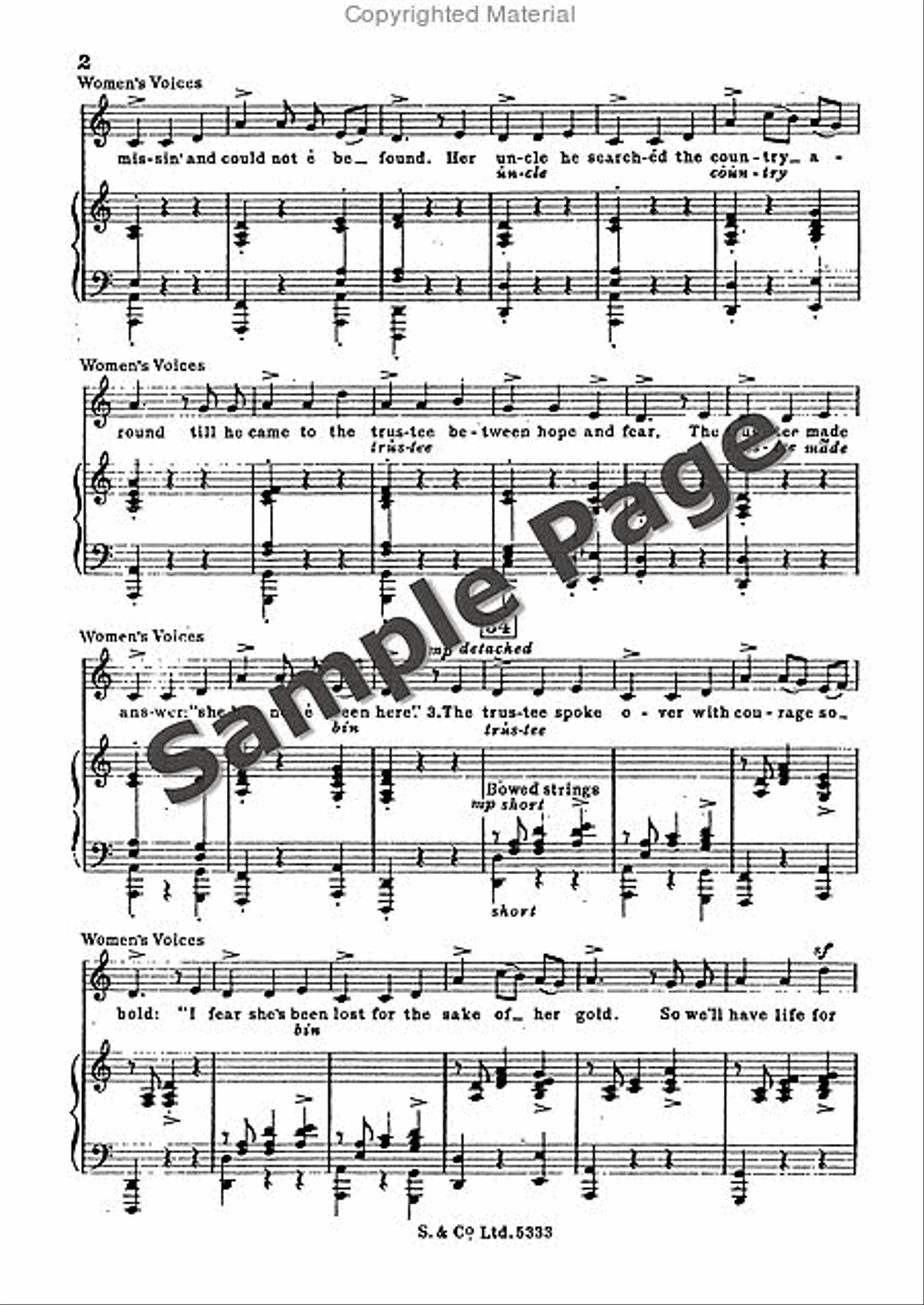 The lost lady found The lost lady found Mixed Choir scores gallery preview page 3