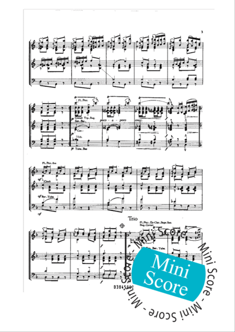 Annen Polka Concert Band scores gallery preview page 5
