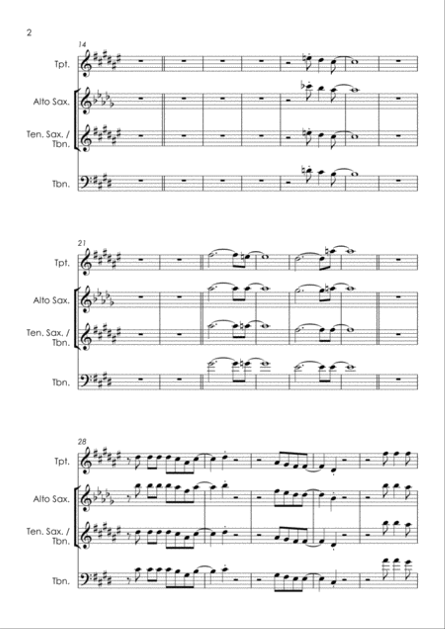 Gimme Some Lovin' Gimme Some Lovin' Tenor Saxophone scores gallery preview page 4