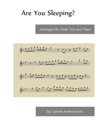 Book cover for Are You Sleeping - Flute Trio and Piano
