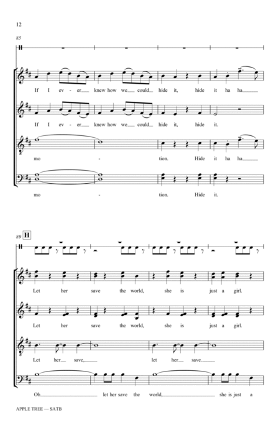 Apple Tree (arr. Katerina Gimon) 4-Part scores gallery preview page 12