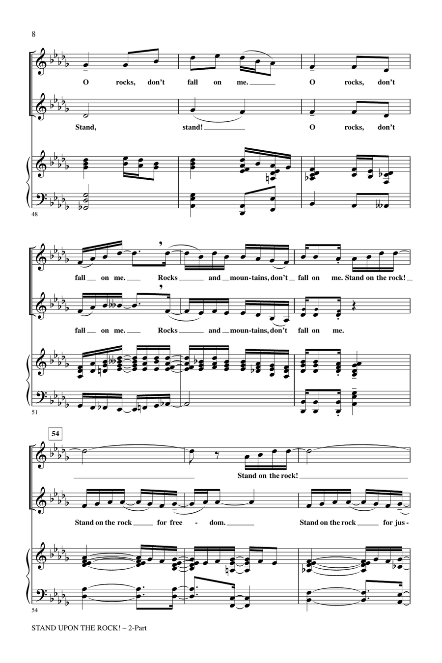 Stand Upon The Rock! 2-Part scores gallery preview page 6
