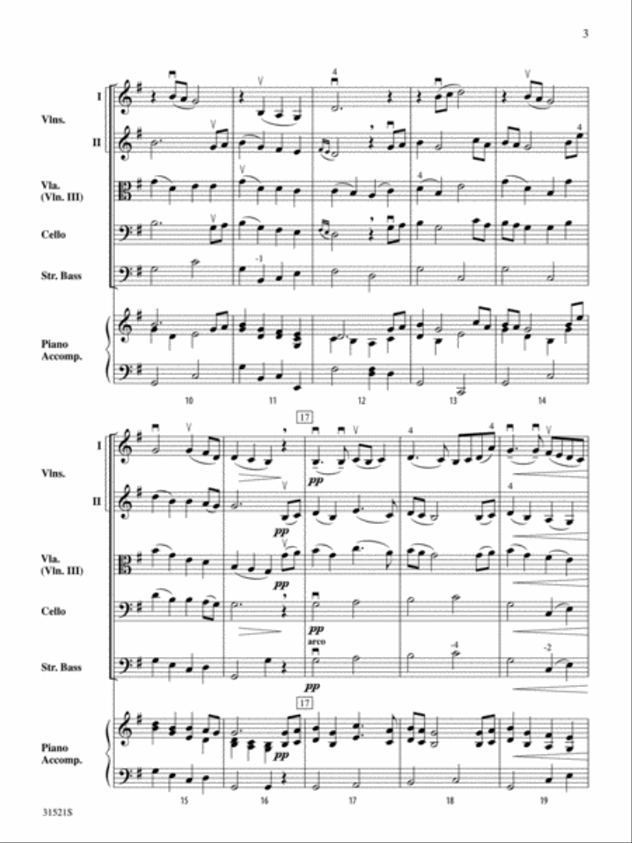Berceuse String Orchestra scores gallery preview page 3