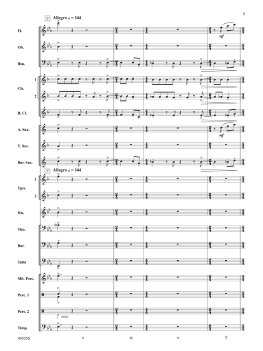 Forever Grateful: Score Concert Band scores gallery preview page 5