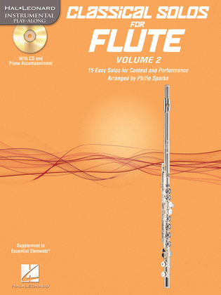 Book cover for Classical Solos for Flute, Vol. 2
