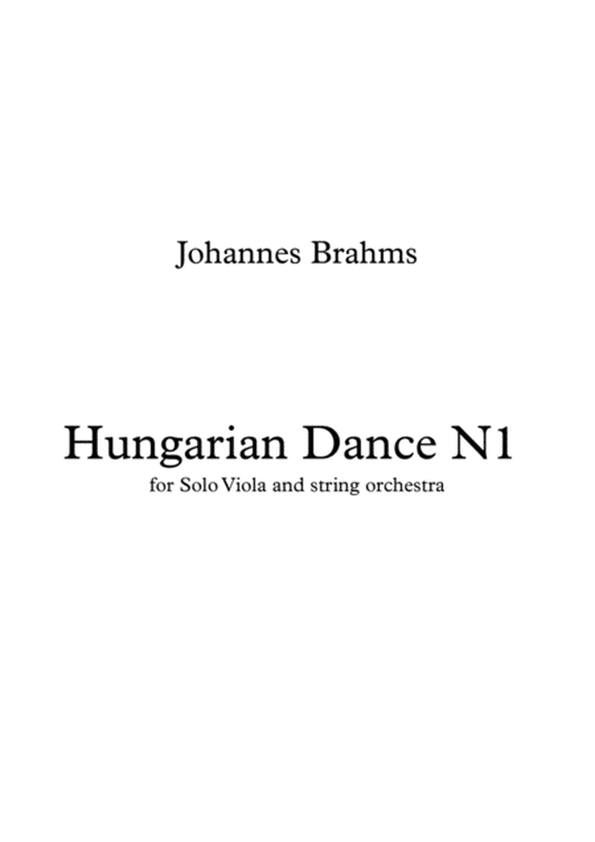 J.Brahms "Hungarian Dance" N1 for viola and string orchestra image number null