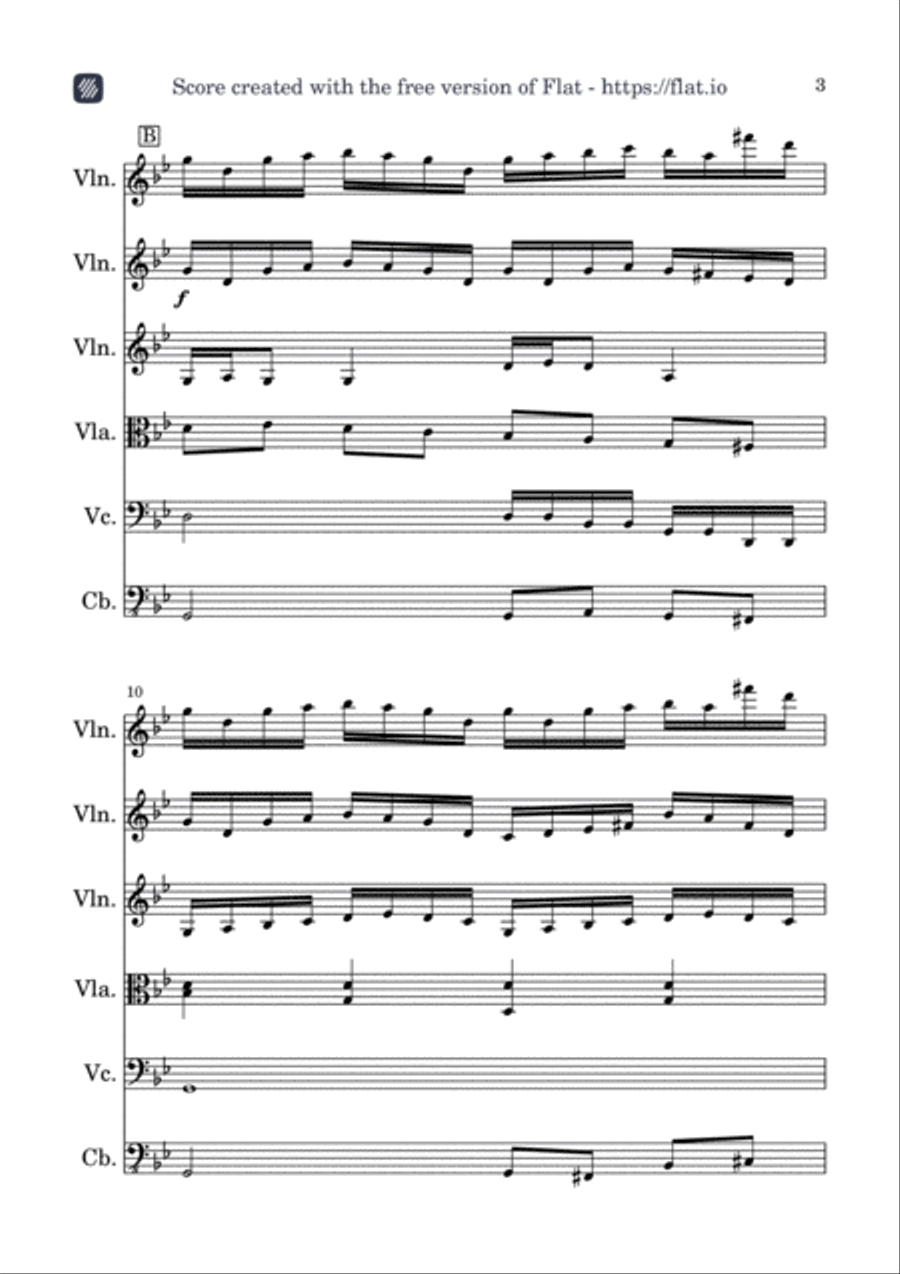 Sol Mineur String Orchestra scores gallery preview page 3
