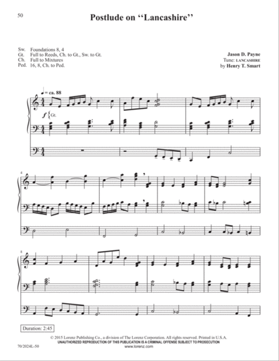 The Sacred Organ Library, Vol. 1 Organ Solo scores gallery preview page 23