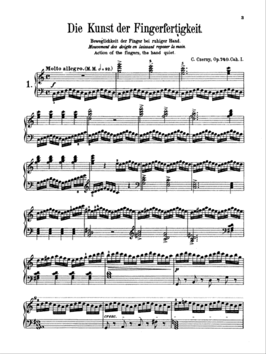 The Art of Finger Dexterity, Op. 740, Book 1 Piano Solo scores gallery preview page 4