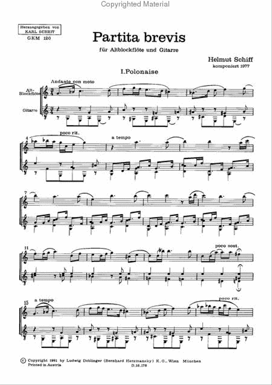 Partita brevis Partita brevis School and Community scores gallery preview page 2