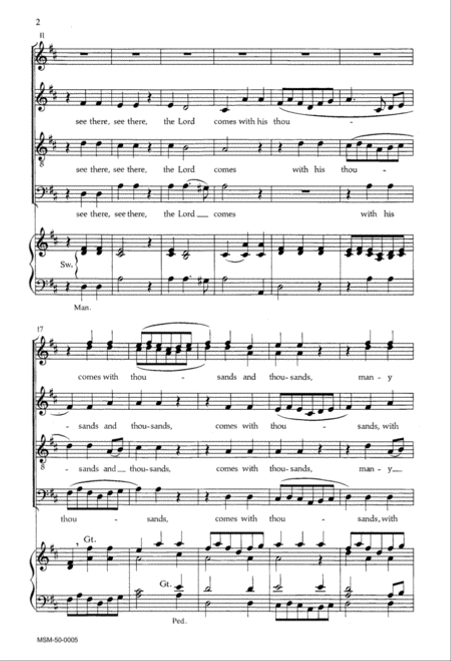 See There, the Lord Comes 4-Part scores gallery preview page 2
