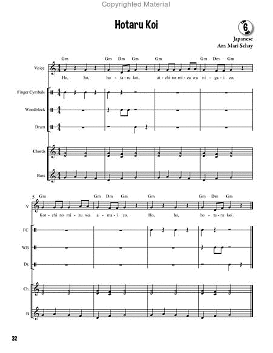 Sing and Play the Global Way Unison Choir scores gallery preview page 8