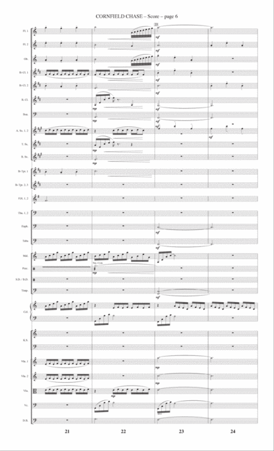 Cornfield Chase Concert Band scores gallery preview page 6