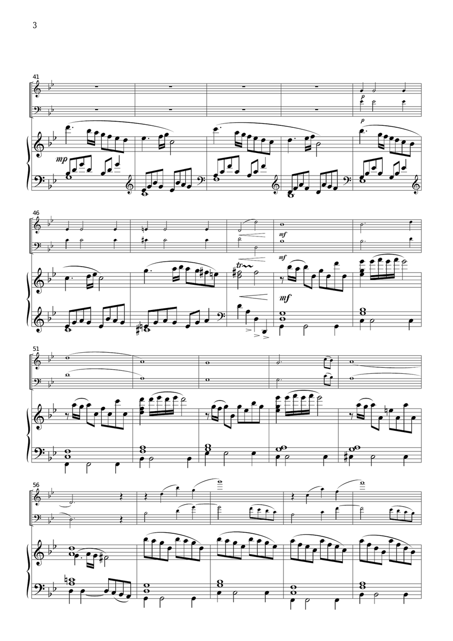 Caccini Ave Maria, for piano trio, PC002