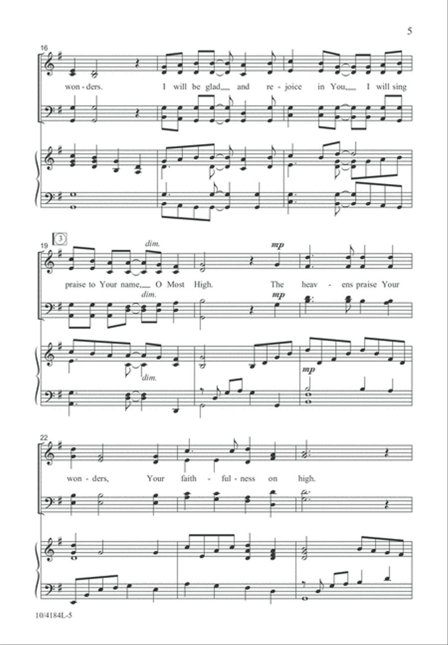 I Will Praise You I Will Praise You 4-Part scores gallery preview page 5