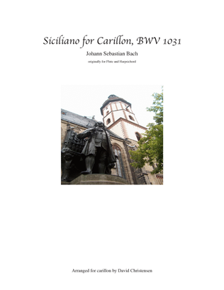 Book cover for Siciliano for Carillon BWV 1031