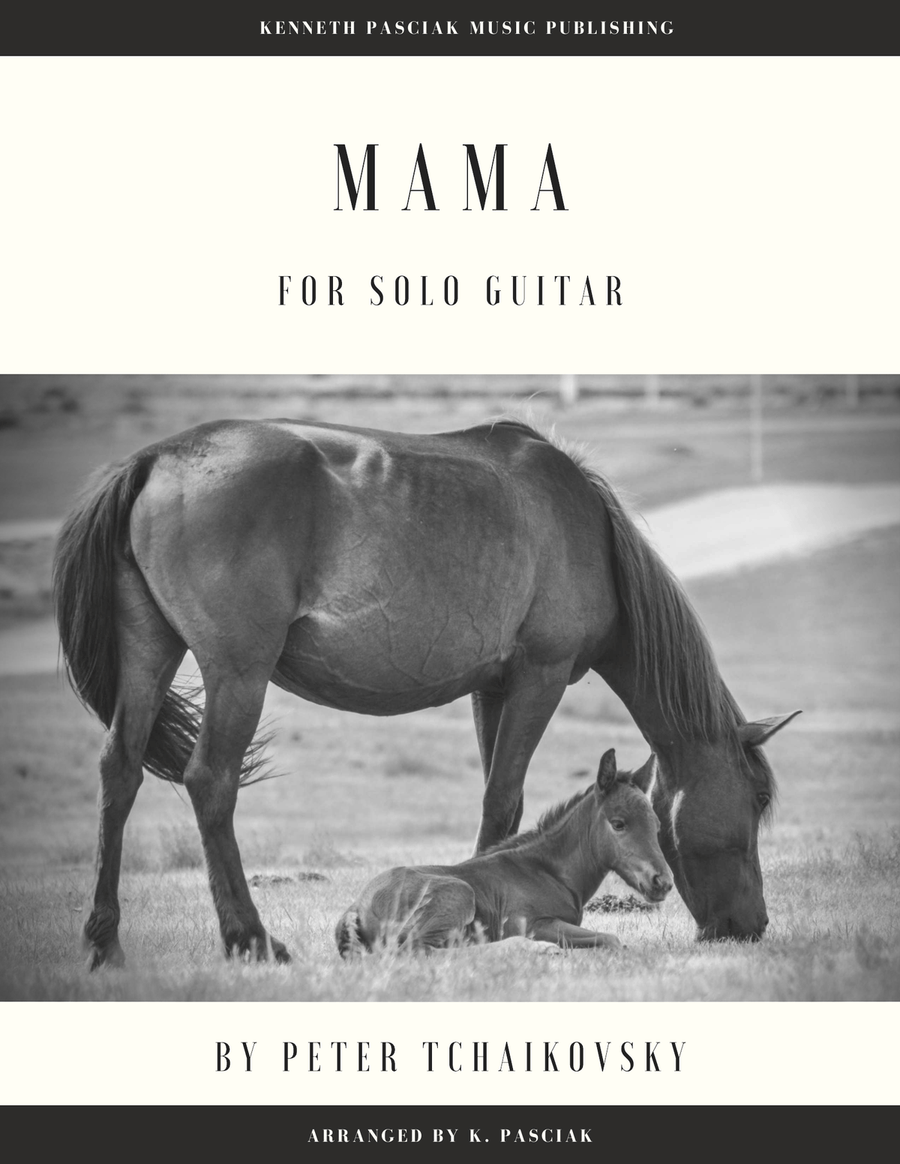 Mama (for Solo Guitar) Classical Guitar scores gallery preview page 1