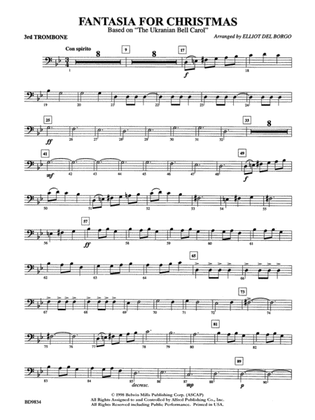 Fantasia for Christmas (based on "The Ukranian Bell Carol"): 3rd Trombone