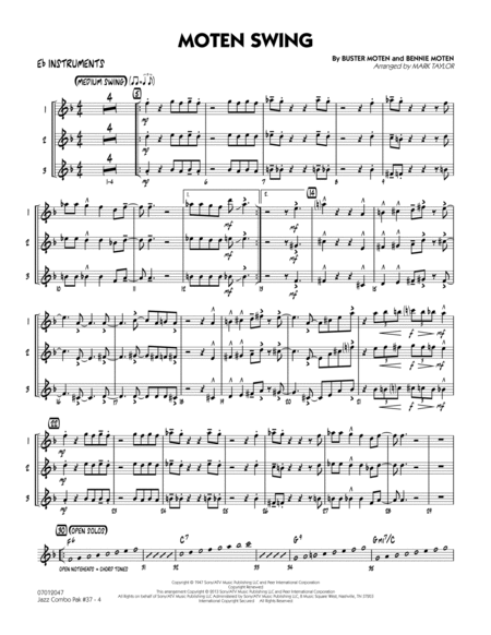 Jazz Combo Pak #37 (Count Basie) - Eb Instruments