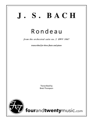 Book cover for Rondeau (from Suite no 2) for 3 flutes and piano