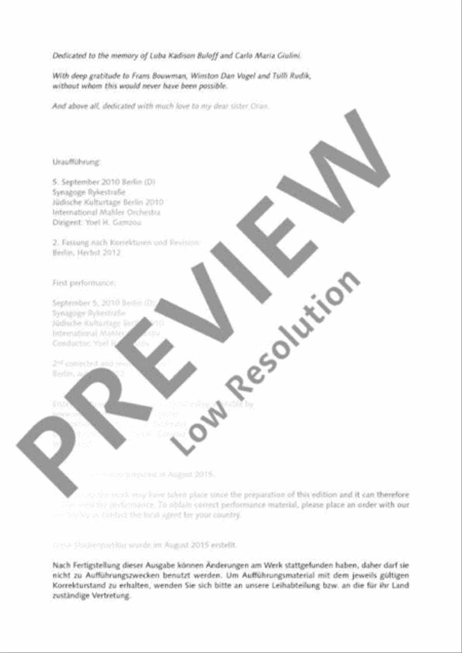 Symphonie Nr. 10 Orchestra scores gallery preview page 3