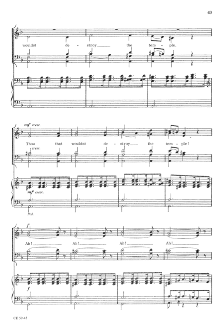The Seven Last Words of Christ 4-Part scores gallery preview page 45