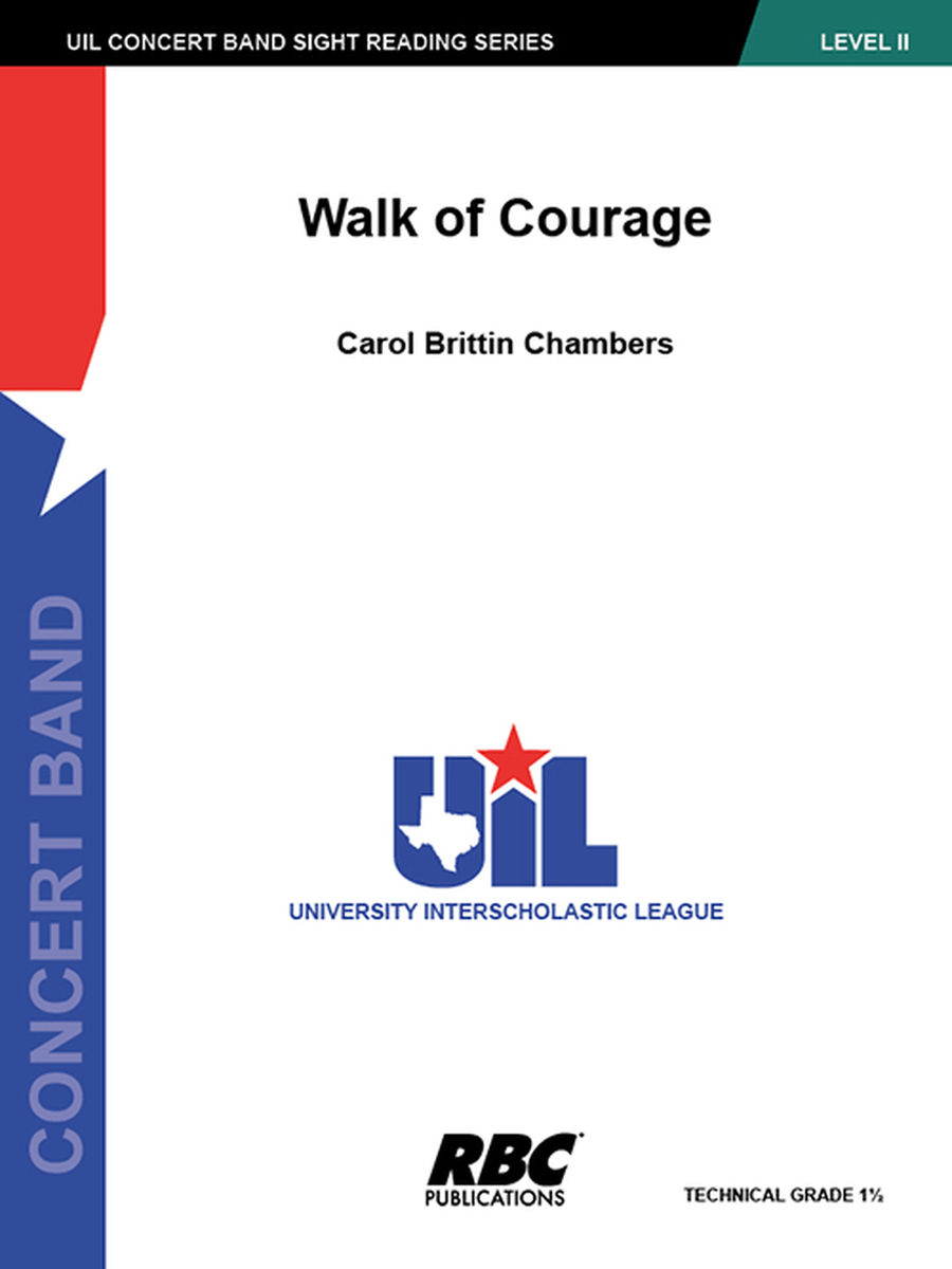 Walk of Courage (Score) Concert Band scores gallery preview page 1