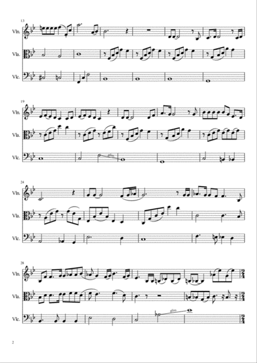 Bohemian Rhapsody String Trio scores gallery preview page 2