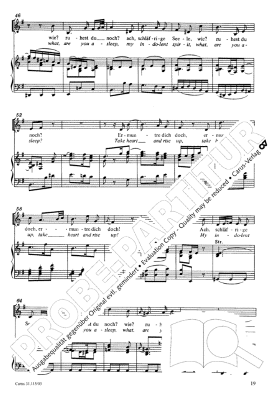 O my spirit, be prepared (Mache dich, mein Geist, bereit) 4-Part scores gallery preview page 20