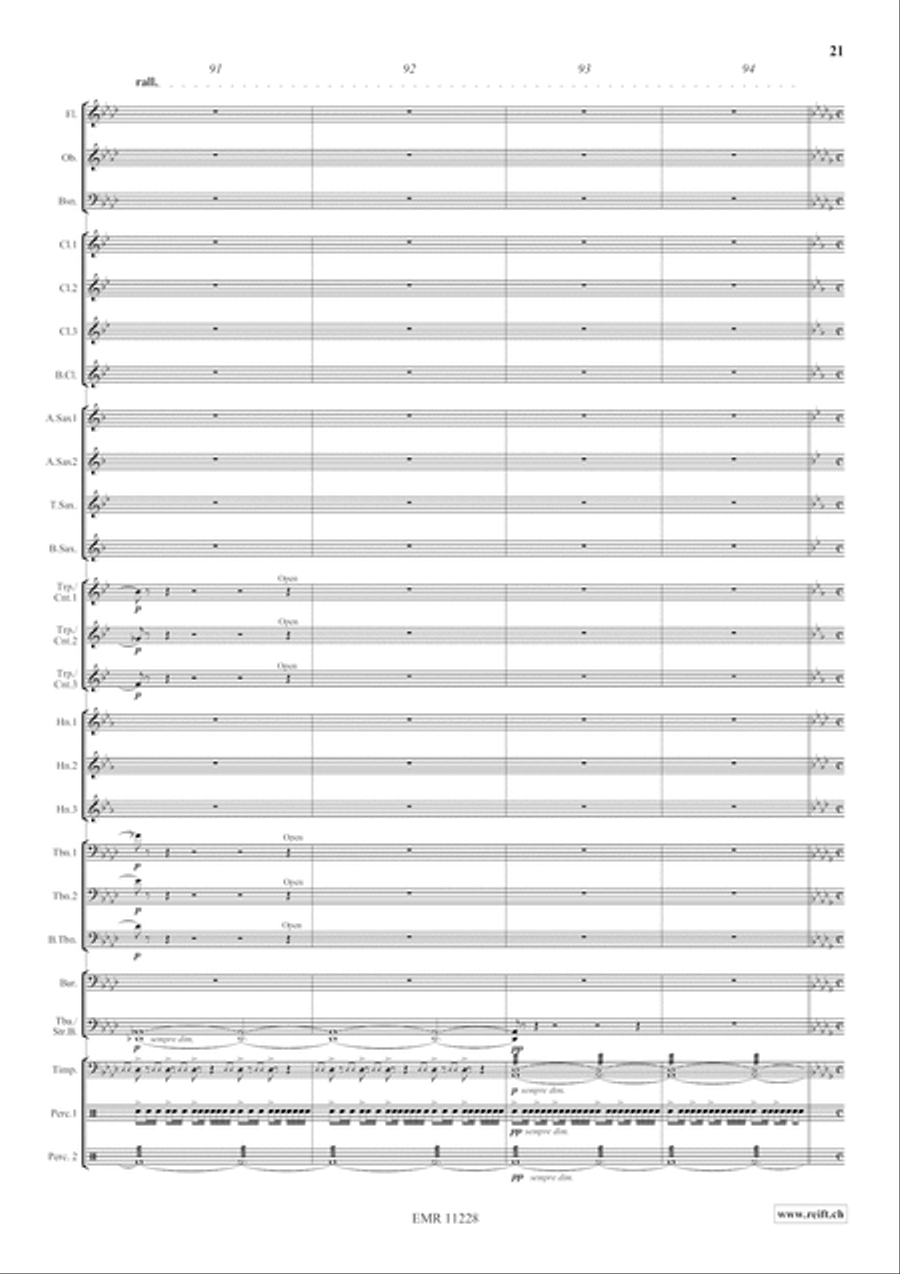 Clouds Concert Band scores gallery preview page 23