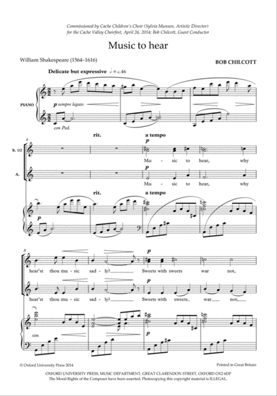 Music to hear SSA scores gallery preview page 2