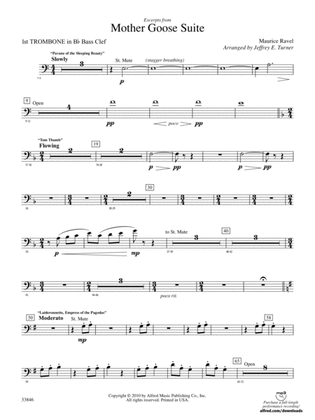 Mother Goose Suite: (wp) 1st B-flat Trombone B.C.