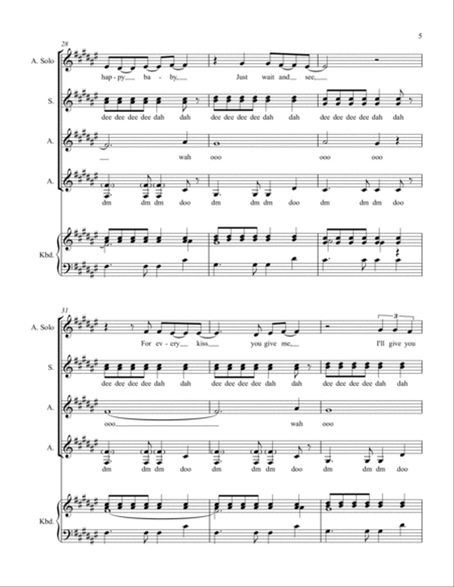 Be My Baby SSAA scores gallery preview page 5