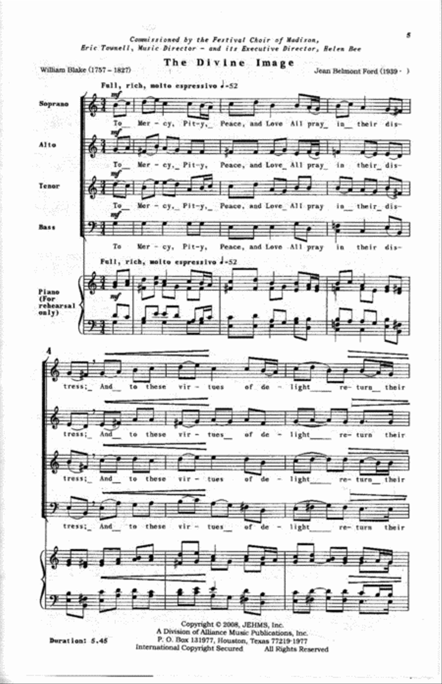 Divine Image Divine Image 4-Part scores gallery preview page 2