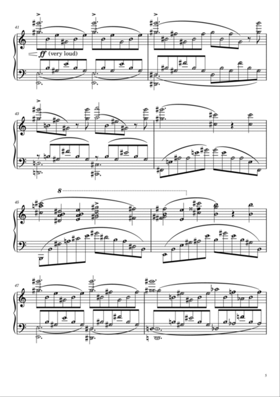 Liebestraum No. 3 in A flat major with note names & meanings - Self Learning Series Piano Method scores gallery preview page 5