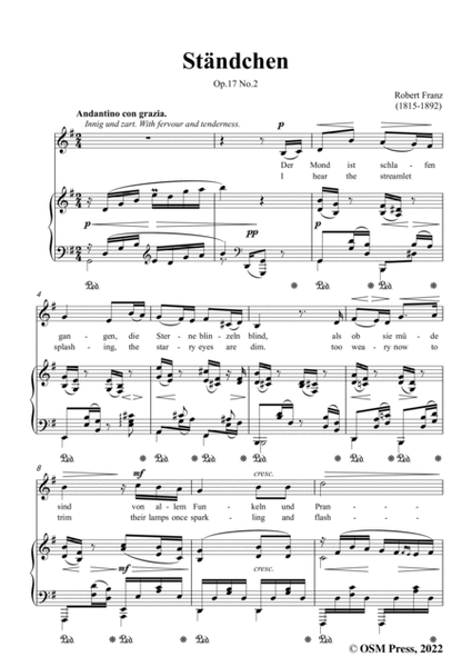 Franz-Standchen,in G Major,Op.17 No.2,from 6 Gesange