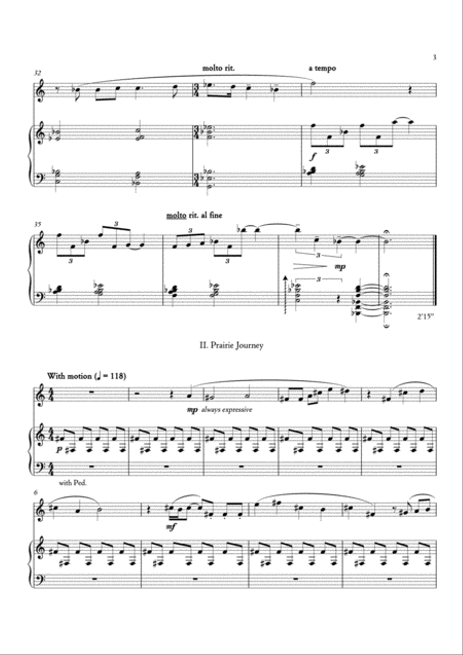 Carson Cooman: Autumn Songs (2008) fo rBb or C trumpet and piano C Trumpet scores gallery preview page 5