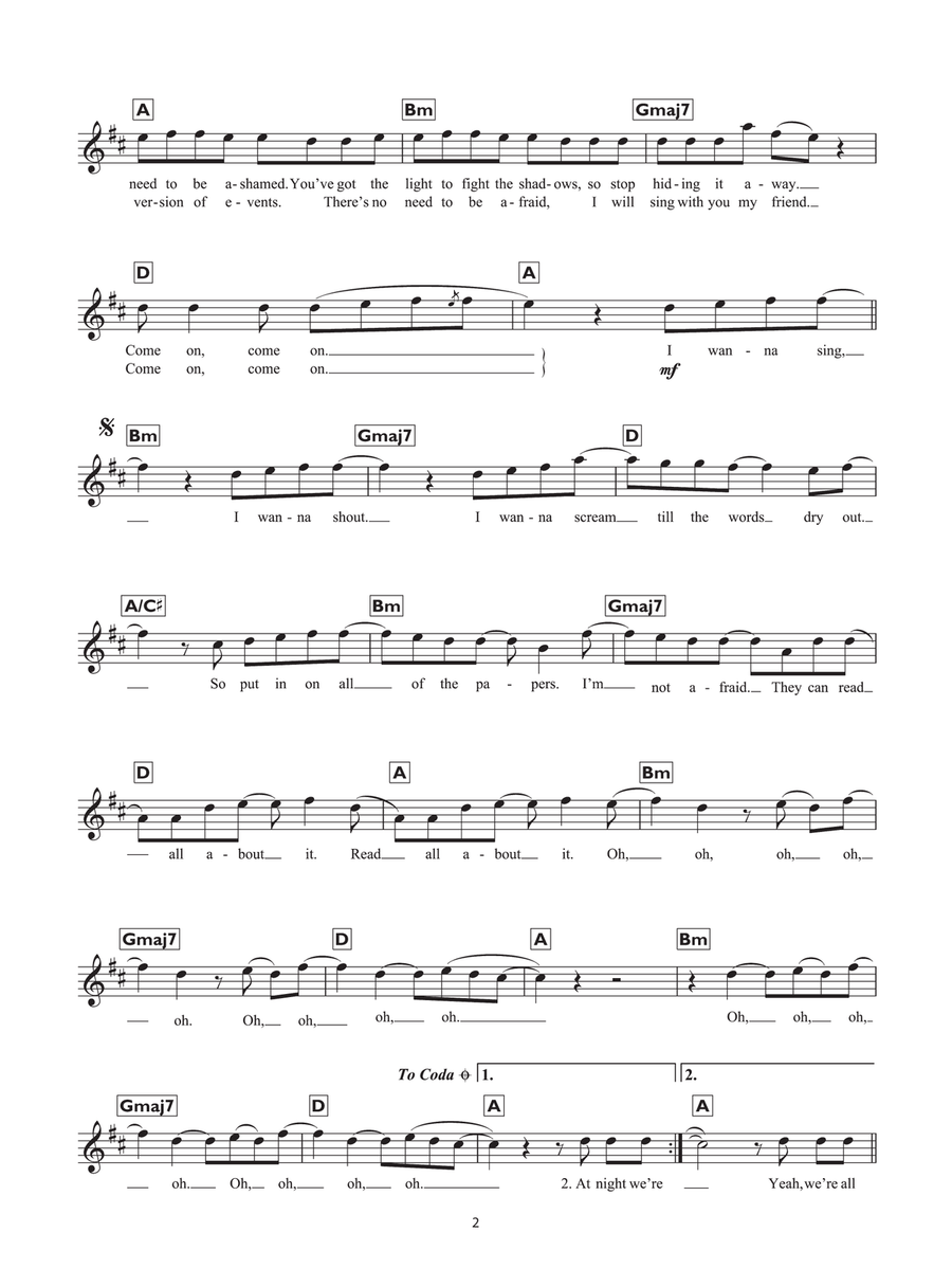 Read All About It, Part III Piano Solo scores gallery preview page 2