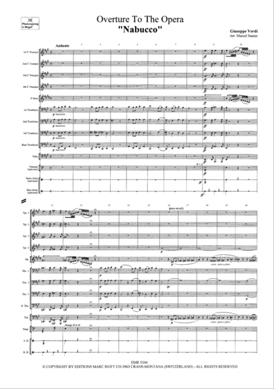 Nabucco Nabucco Brass Ensemble scores gallery preview page 3