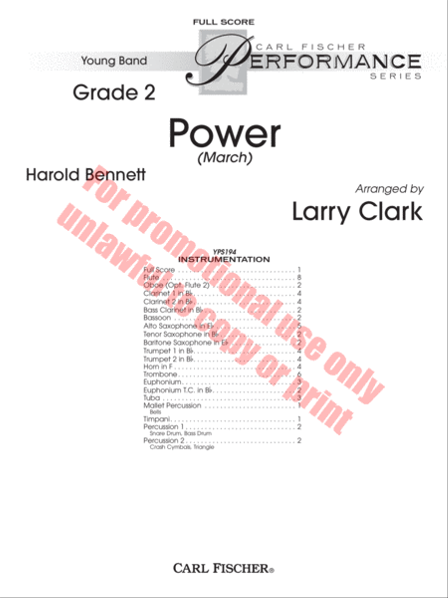 Power Power Concert Band scores gallery preview page 2