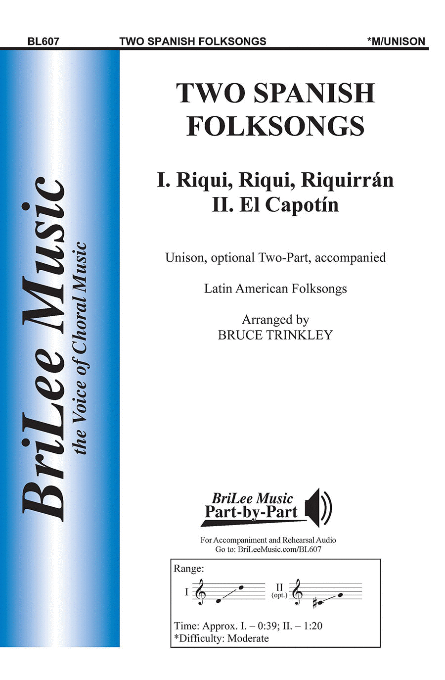 Two Spanish Folksongs Unison Choir scores gallery preview page 1