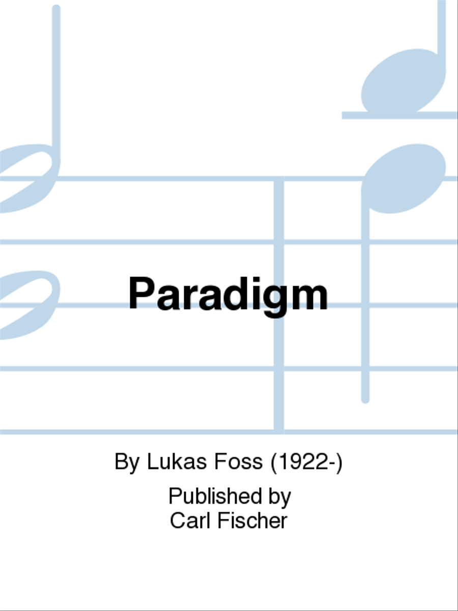 Paradigm Paradigm Percussion scores gallery preview page 1