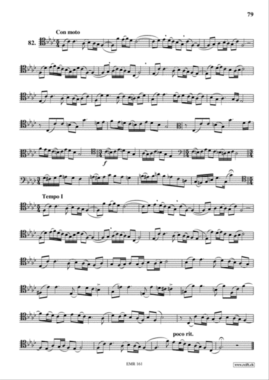 Studies in all Clefs Trombone Solo scores gallery preview page 34