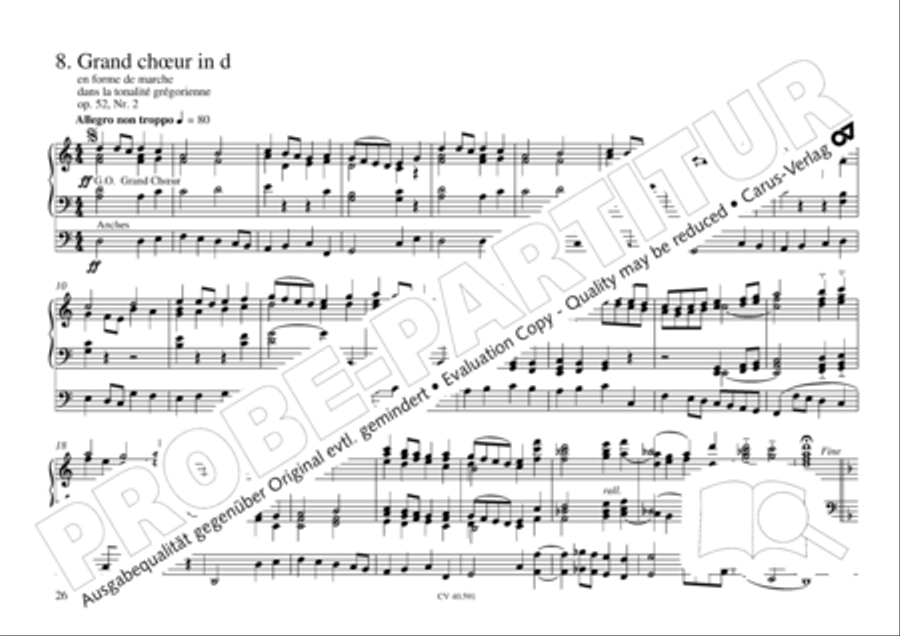 Free Organ Music from the Romantic Period, Vol. III (Freie Orgelmusik der Romantik, Band III) Organ scores gallery preview page 27