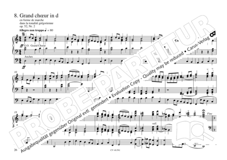 Free Organ Music from the Romantic Period, Vol. III (Freie Orgelmusik der Romantik, Band III)