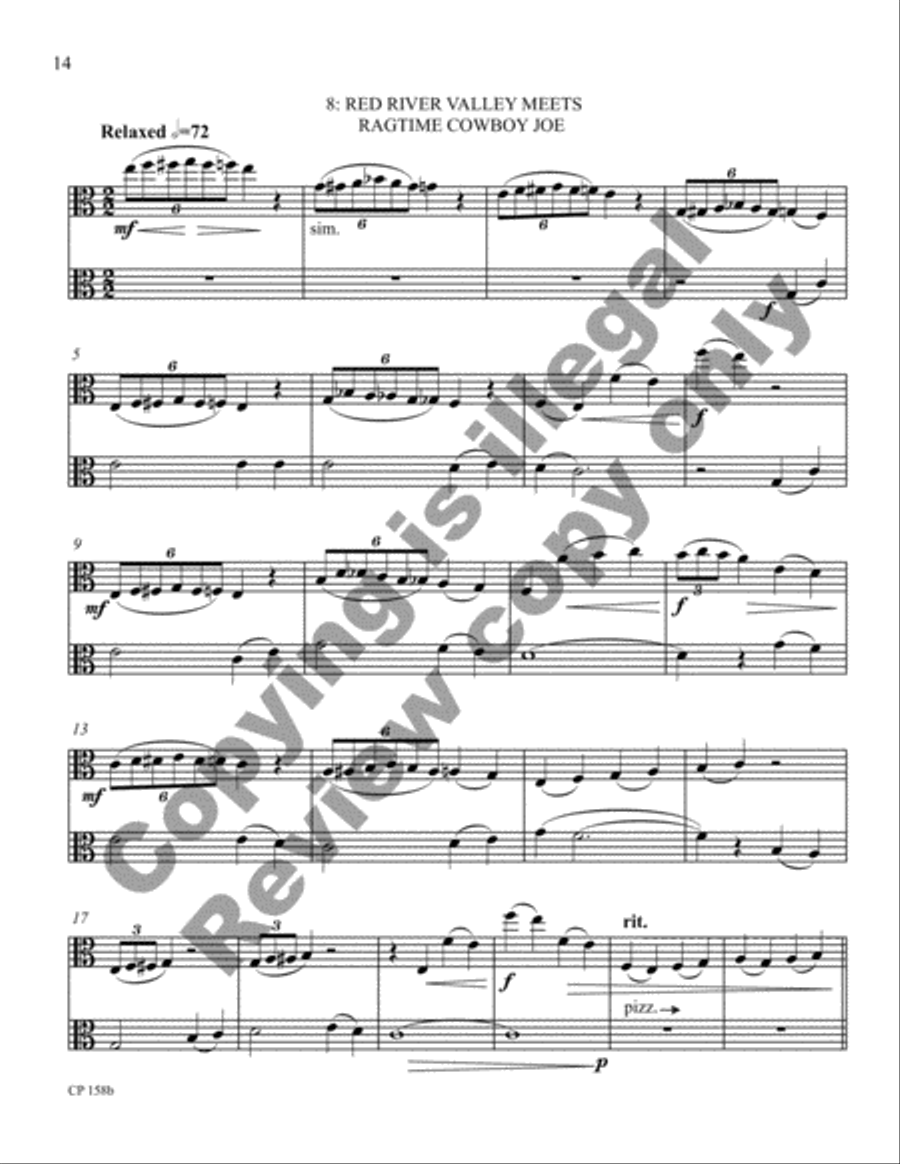 Cowboy Suite (Viola Version) Viola scores gallery preview page 21