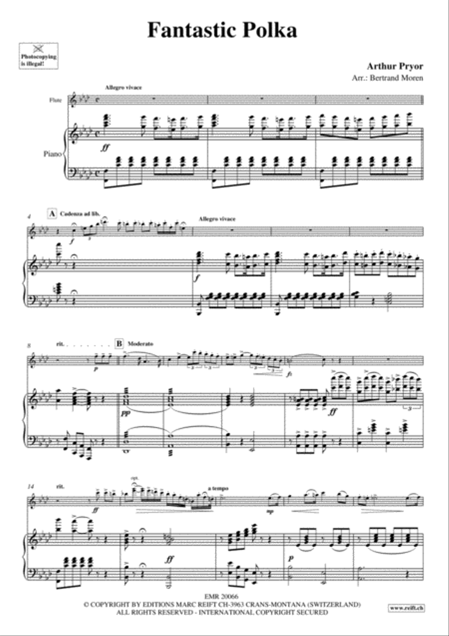 Fantastic Polka Flute Solo scores gallery preview page 3