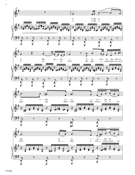 Ave Maria Op. 52, No.6, For Low Voice and Piano